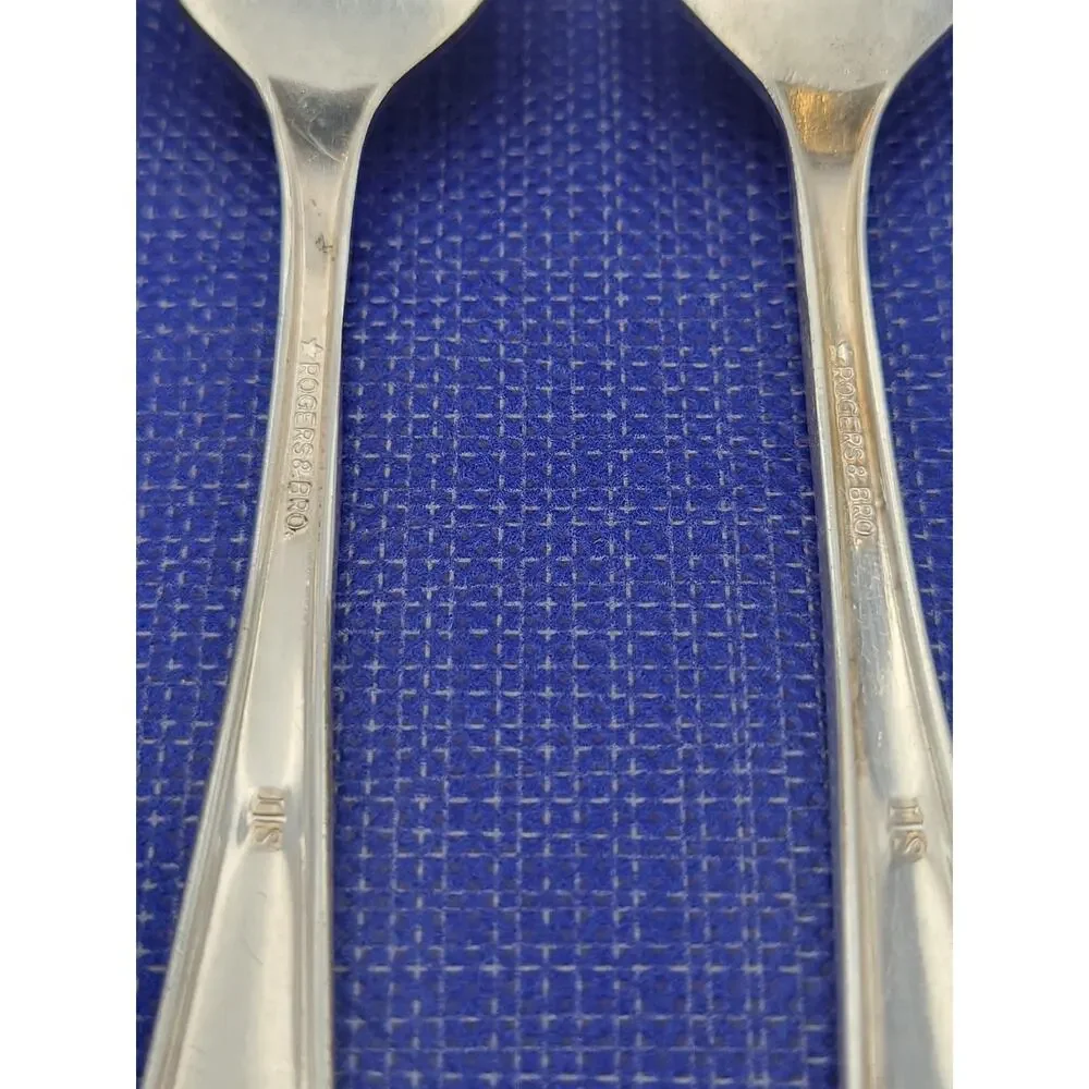 Rogers Brothers Daybreak Elegant Lady Set of 4 Salad Forks Reinforced Plate IS